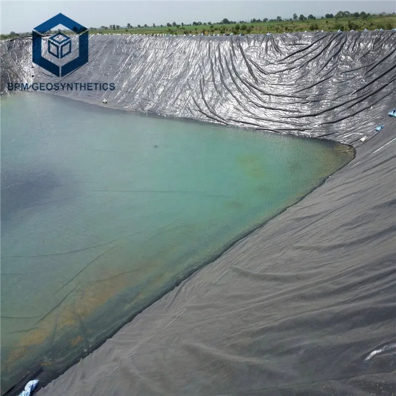 A Prova di umidità Membrane Malaysia 0.5mm 5.8 m x 100 m/Roll HDPE Geomembrane Foglio di Rivestimento