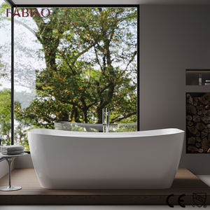 Baignoire autoportante en acrylique 1700mm pour adultes en fibre de verre de haute qualité CE - Product Image 1