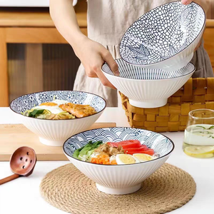 Porcelana Ecológica Personalizada de Estilo Japonés Minimalista, con Patrón de Plantas de Cuatro Colores, de 8 Pulgadas, Marca Yamada, Popular en Internet - Product Image 6
