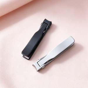 Coupe-ongles noirs sablés pour usage international, grande ouverture, outils de manucure domestiques en acier inoxydable - Product Image 2