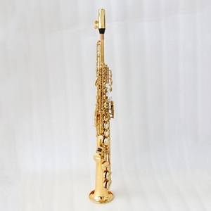 Saxofón <span class=keywords><strong>Soprano</strong></span> Recto FOCUS FSS-700L, Lacado en Oro, Tono BB, Cuerpo de Latón con Estuche, Precio para Instrumento Clásico - Product Image 1