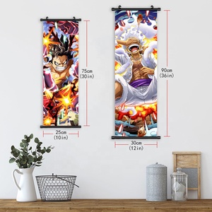 Pintura Decorativa en Lienzo de Anime One Piece, Forma de <span class=keywords><strong>Luffy</strong></span> Nika, <span class=keywords><strong>Zoro</strong></span>, Nami, Pintura Decorativa para Exhibición de Cómics, Pancartas Colgantes - Product Image 3