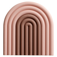 Irrégulière Forme Silicone Moule Coaster Verres En Silicone Pour Boissons Set Arc-En-Silicone Tapis de Table Coaster Chaude Plats