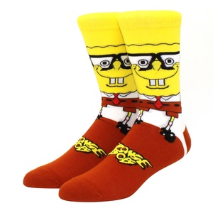 Calcetines divertidos de dibujos animados de superhéroes para hombre al por mayor, calcetines de algodón de alta calidad con logotipo personalizado, calcetines de diseño loco a la moda de cómics - Product Image 2