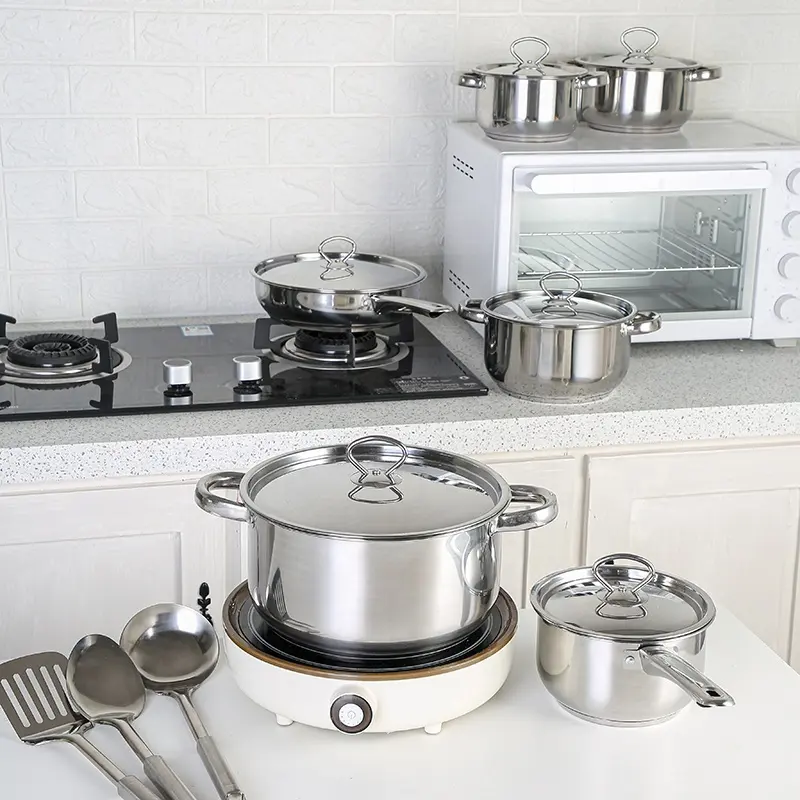 Наборы посуды Xinyuan, кухонная посуда с антипригарным покрытием, Подлинная мини-кухонная посуда, набор кухонной посуды, кухонные горшки