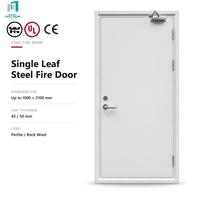 Porte coupe-feu en acier renforcé à structure stable pour l'isolation incendie des sous-sols et les passages d'évacuation d'urgence