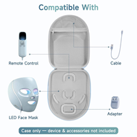 Étui de protection EVA avec fermeture éclair, 2-3 compartiments, résistant à l'eau, compatible avec le masque facial LED