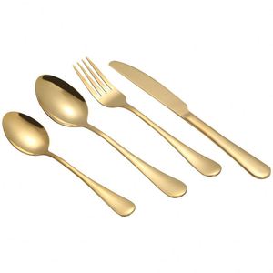 Wedding Hotel Stainless Steel 4 Piece <b>Sets</b> Tableware <b>Set</b> Include <b>Knife</b> <b>Fork</b> <b>Spoon</b> Mirror Polished Silverware <b>Set</b> - Product Image 5