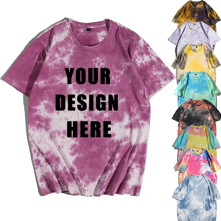 2021ファッションデザイン特大Tシャツとあなた自身のロゴTシャツタイダイカスタムプリントTシャツユニセックスブランクヒップホップ大人