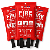 Couverture anti-feu pour la cuisine, en fibre de verre, résistante à la chaleur, protection d'urgence, fournisseur OEM, étiquette privée