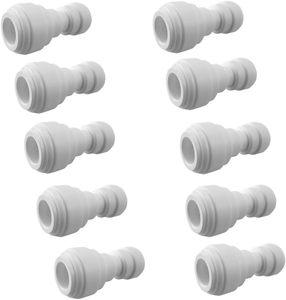 Unión reductora de 1/4 a 3/8 OD, conexión rápida recta a presión para tubo de agua, accesorio para sistema de ósmosis inversa, purificador y filtro. - Product Image 1