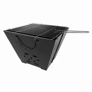 Superior Quality portable folding foldable mini charcoal balcony bbq grill iron camping bbq grill for outdoor