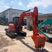 Excavatrice d'occasion Kubota U55 de haute qualité, d'origine japonaise, à bas prix, micro-mini, d'occasion, avec certification CE, à vendre