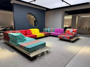 Set di <span class=keywords><strong>Divani</strong></span> Mahjong di Lusso Moderni per Soggiorno, Vendita Calda, Divano Componibile Completamente Personalizzabile - Product Image 2