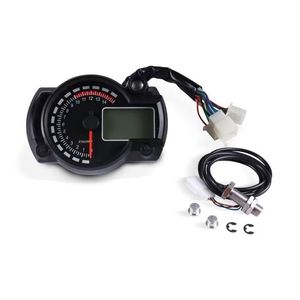 12v xe máy sửa đổi LCD kỹ thuật số đa màu sắc có thể điều chỉnh đồng hồ tốc độ và đo đường lắp ráp với kỹ thuật số Mileage hiển thị - Product Image 2