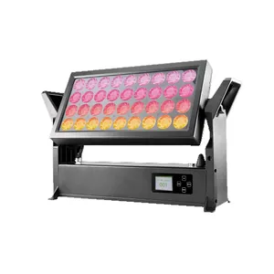 La mejor fábrica de iluminación de escenario SGM P5 36x12W 6 en 1 IP65 LED ciudad color luz inalámbrico 6in1 led arandela de la pared