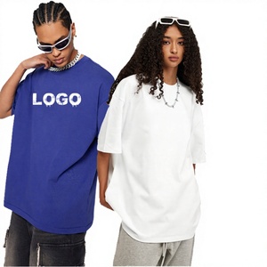 HG6400 Personalizado 100% Algodón Impresión Digital Marca Propia Talla Estadounidense Unisex Lote a Granel Tejido Liso de Secado Rápido Transpirable Oversize Casual - Product Image 3