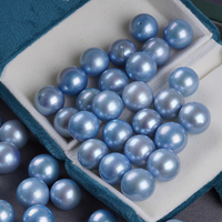 Perles naturelles en gros Edison 10-11mm 14-15mm couleur aigue-marine grandes perles rondes d'eau douce en vrac