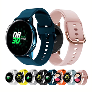 Huanlong 20mm Silicone Band, Soft Breathable <b>Watch</b> Strap With Coloured Buckle For <b>Watch</b> Active/active 2 - Product Image 1