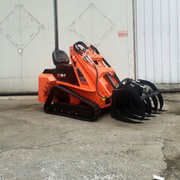 Mini chargeuse sur chenilles Dingo bon marché, mini chargeuse frontale de Chine, chargeuse compacte sur pneus, petite chargeuse compacte sur chenilles pour le jardin