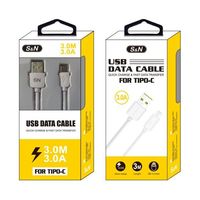Câble de données USB 3.0 Type-C S&N 3,0 m 3,0 A Charge rapide Conducteur en cuivre pur