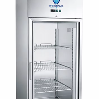 Vitrine Réfrigérée Verticale en Acier Inoxydable pour Fruits, Compresseur Monté en Haut, Vitrine Commerciale pour Légumes, Refroidissement par Air, Sans Givre