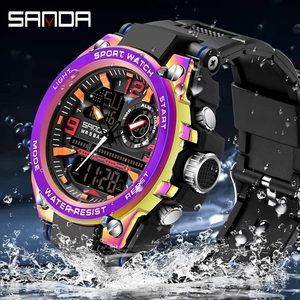 Personnalisé Votre Propre Logo Sanda 6024 <span class=keywords><strong>G</strong></span> Style Nouveau Reloj <span class=keywords><strong>Montre</strong></span> Montres Numériques Étanche Sport Horloge <span class=keywords><strong>Montre</strong></span>-Bracelet Quartz <span class=keywords><strong>Montre</strong></span> Pour Hommes - Product Image 2