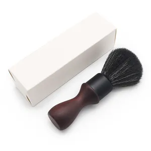 Wholesale Shaving Brushes Portable Long Handle Red Wood Synthetic Hair Men Wood Handle Shaving Brush