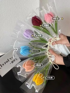 Ramo de <span class=keywords><strong>Tulipanes</strong></span> Realistas con Acabado de Alta Calidad, Flor Eterna en Espiral, Modelo 011 Hecho a Mano para el Día de la Madre y el Día del Maestro - Product Image 6