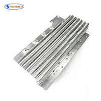 Glissière de table à manger automatique escamotable en acier robuste à roulement à billes, mécanisme multi-pliant dissimulé