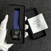 Montre SABR originale avec cadran arabe, étanche 3ATM, mouvement à quartz, bracelet en silicone magnétique, montre carrée SABAR pour femmes et hommes musulmans