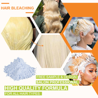 Poudre décolorante pour cheveux sans ammoniaque, sans poussière, qualité supérieure, 500g, marque privée OEM, formule anti-goutte 9+ degrés, couleur vibrante