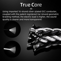 Câble audio Hifi stéréo 3,5 mm, 3 broches, 2XLR, haute qualité, OCC, plaqué argent, avec prise plaquée or, pour PC, casque, microphone