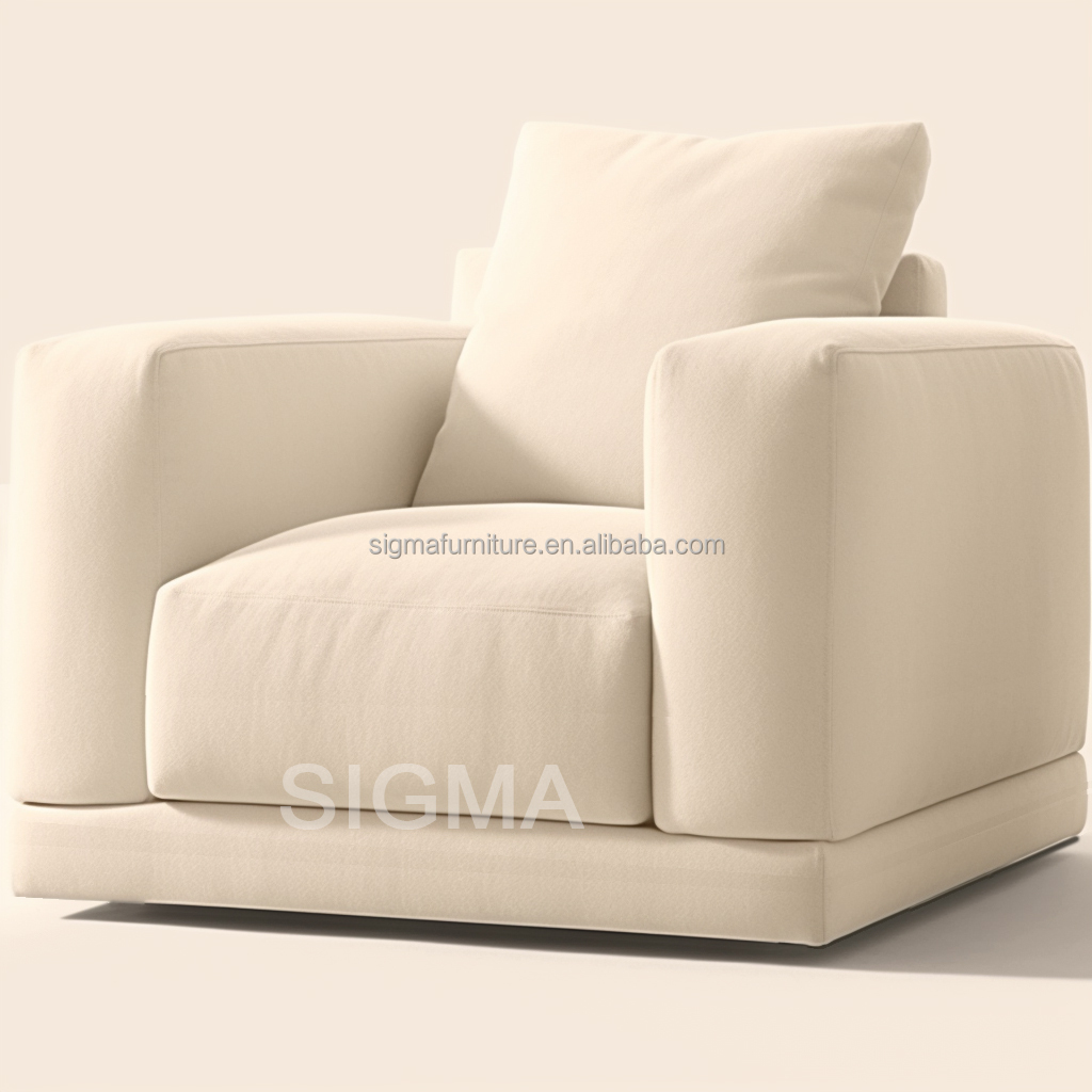 New fashion nordic fabric dining chair armchair upholstered single sofa chaise
