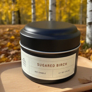 Bougie en cire de soja dans un boîtier métallique décoratif parfait, cire de soja pure <span class=keywords><strong>et</strong></span> biologique, pots de bougies aux huiles naturelles pour le salon - Product Image 3