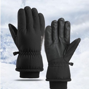 <b>Men's</b> Winter Snowboarding <b>Gloves</b> PU Material <b>Touch</b> <b>Screen</b> Custom Waterproof Ski <b>Gloves</b> - Product Image 4