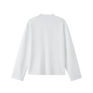 T-shirt à manches courtes pour homme, col rond, velours polyester/coton, coupe classique, couleur unie, respirant, tendance, logo personnalisé, printemps-automne - Product Image 3