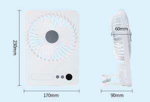 Có thể gập lại bảng fan hâm mộ một nhựa làm mát không khí ánh sáng ban đêm hiển thị USB-Powered <span class=keywords><strong>LED</strong></span> máy tính để bàn cho ký túc xá đứng - Product Image 6