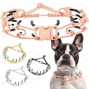 3mm Edelstahl No Pull <span class=keywords><strong>Dog</strong></span> Prong Collar Schnellverschluss-Hunde trainings halsbänder - Product Image 1