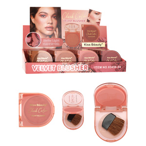 <span class=keywords><strong>Kiss</strong></span> <span class=keywords><strong>Beauty</strong></span> 6g <span class=keywords><strong>Blush</strong></span> mat léger pour les joues, fard à joues, maquillage du visage, produit de beauté, cosmétique, vente en gros, logo personnalisé, marque privée - Product Image 1