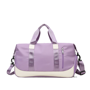 Vietnam Women <b>Waterproof</b> Weekender Overnight with Shoe Compartment Wet Pocket Nylon Sports Tote Gym <b>Bag</b> - Product Image 1