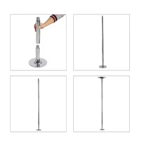 Poteau de danse premium amovible, réglable, en acier inoxydable, portable et robuste, pour la danse sur barre