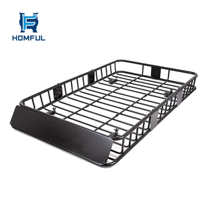 <span class=keywords><strong>Humilde</strong></span> coche negro techo de carga de la compañía Rack Universal Roof Rack - Product Image 1