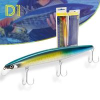 Leurre Artificiel OEM Minnow Jerkbait Flottant pour Eau Salée, Grand Modèle, pour Pêche au Poisson, Leurre Twitch, Leurre Minnow Suspendu pour Bass