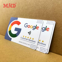 Cartes NFC Évaluez-nous sur Google avec Code QR Programmable et Carte Cadeau Google Play
