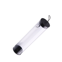 Cylindre transparent dur de 0.5mm à 1.0mm PVC/PETG/PC Tube en plastique transparent Conteneur d'emballage de stockage avec couvercle