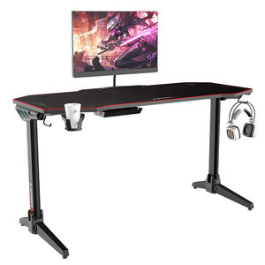 2020 Hot Sale Customized RGB <span class=keywords><strong>Gaming</strong></span> desk with colorful light racing pc table - Product Image 6