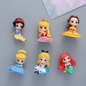 Brindes promocionais Cartoon Cute Mermaid Princess Frozen Custom Logo Ímãs de geladeira PVC Preço competitivo 3D PVC Imãs de geladeira