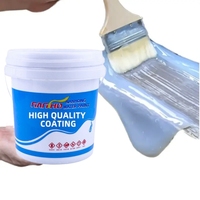 Enduit liquide transparent et imperméable en acrylique pur avec pinceau pour la réparation invisible des fuites, idéal pour les fissures des carreaux de salle de bain, des toits et des murs.