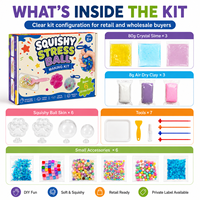 Kit de fabrication de slime et de balles anti-stress DIY en gros, prêt à la vente, approvisionnement en vrac pour distributeurs de jouets, OEM ODM personnalisé, jouet sensoriel